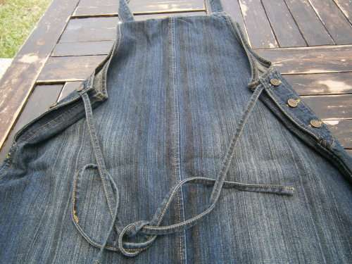 Denim maxi dress/ sundress. New
