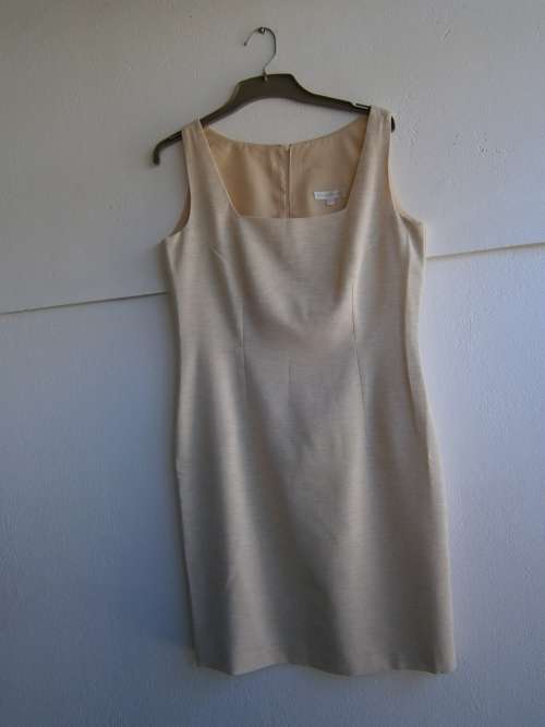 2 pieces Cream Colour Suit: Dress and Jacket. New.