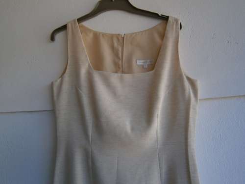 2 pieces Cream Colour Suit: Dress and Jacket. New.