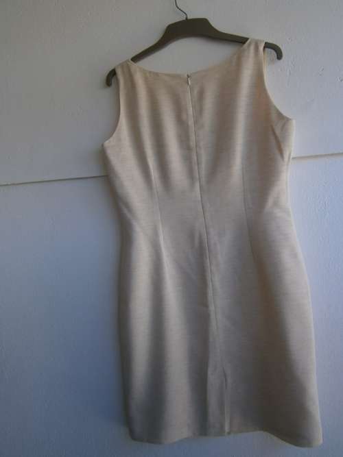 2 pieces Cream Colour Suit: Dress and Jacket. New.