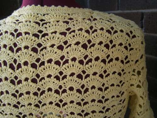 Yelow  Hand Crocheted  Top