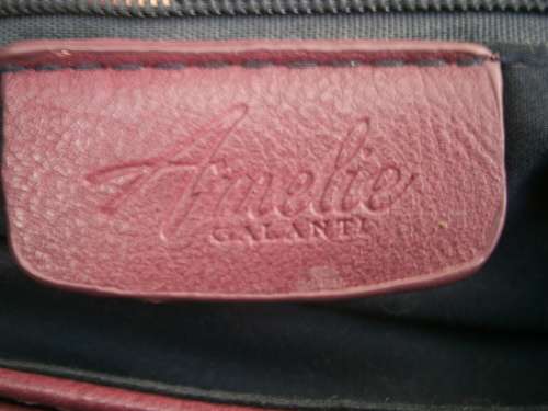 Suede and Leather Burgundy colour Shoulder Bag