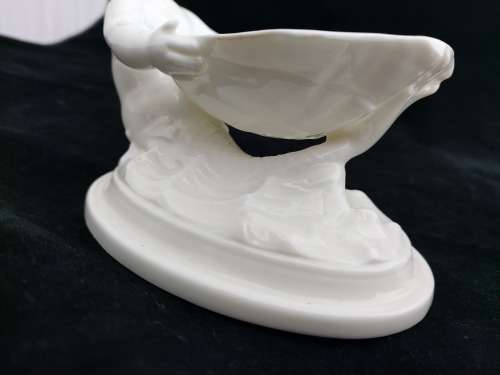 Royal Worcester Blanc De Chine Marine Themed Salt Dishes
