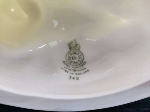 Royal Worcester Blanc De Chine Marine Themed Salt Dishes