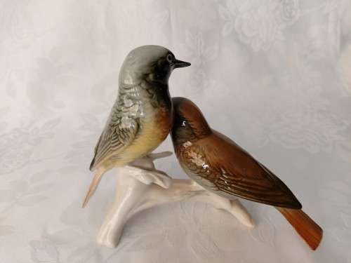 German  Volkstedt  - Pair of Birds #2