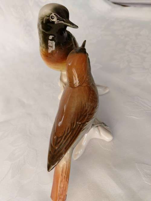 German  Volkstedt  - Pair of Birds #2