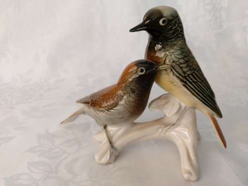 German  Volkstedt  - Pair of Birds #2