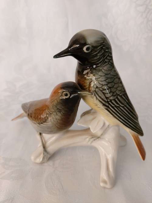 German  Volkstedt  - Pair of Birds #2