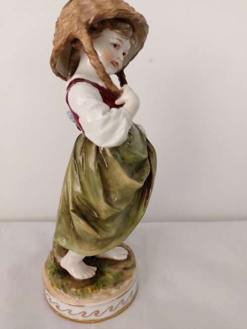German figurine "Girl with basket"