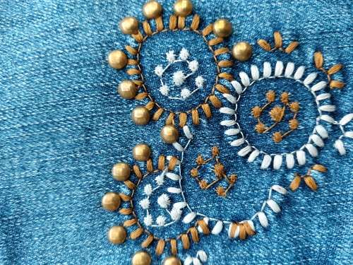 Jeans with embroideries