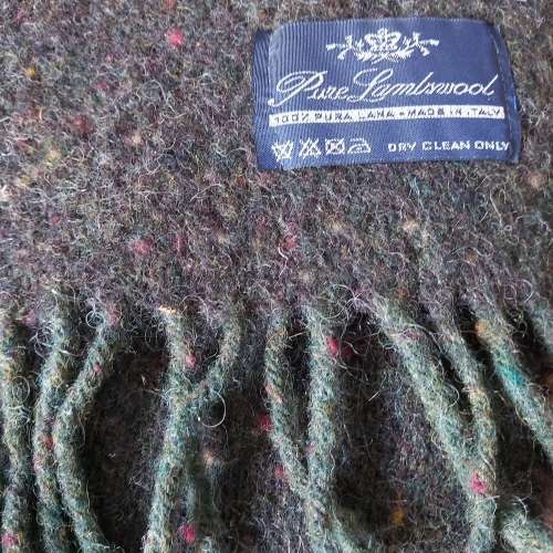 Italian Pure Lambswool Tweed Poncho/Wrap