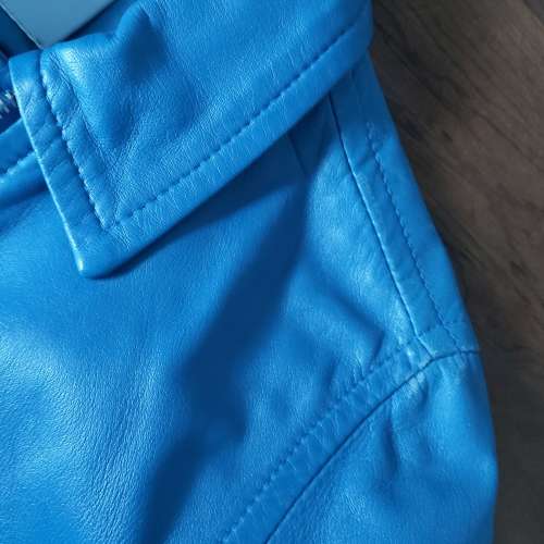 Genuine Leather Italian Lux Designer`s `Blumarine` Jacket