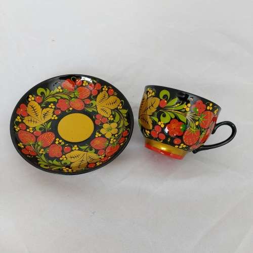 Hand painted Cup and Saucer