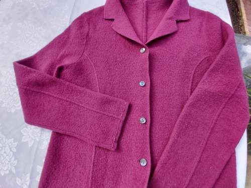 Boiled Wool Cardigan