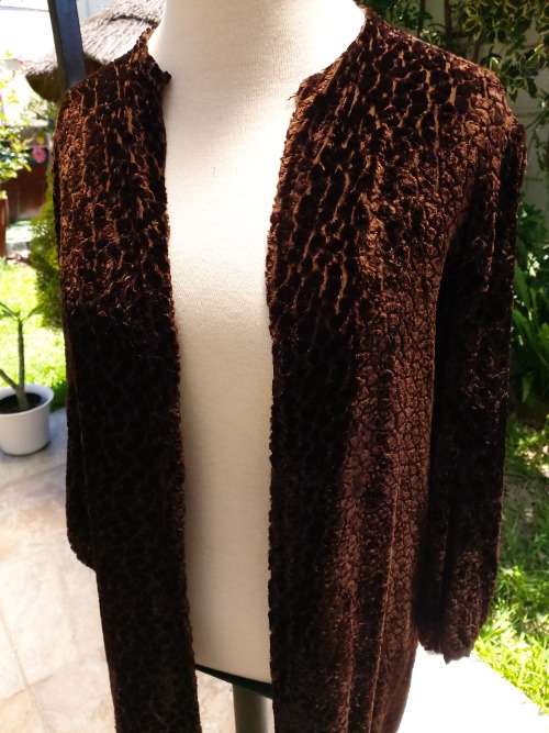 Vintage Silk Velvet Cardigan