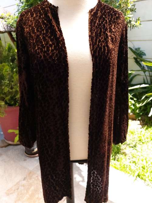 Vintage Silk Velvet Cardigan