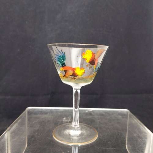 Set of six cocktail glasses.