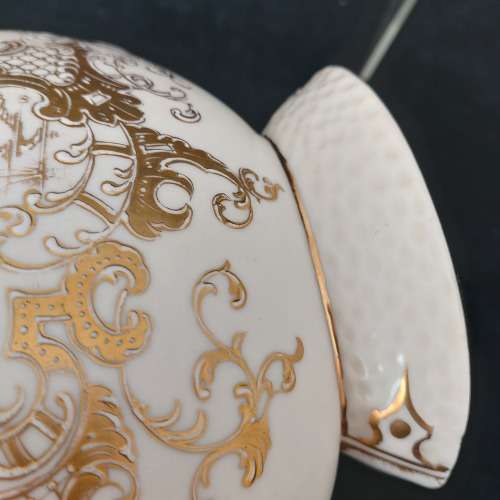 Gold Dragon Handled Porcelain Ewer