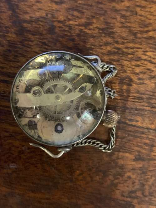 Globe shaped pocket watch