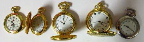 Lot of 5 quartz pocket watches