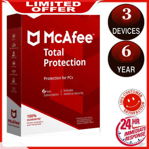 McAfee Total Protection 2019|McAfee Antivirus 3 Devices