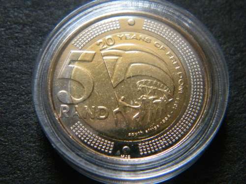 200 Uncirculated R5 in zip lock bags 2014 - 20 Years of freedom