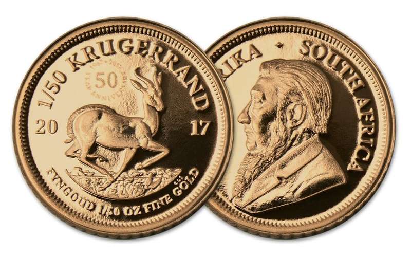 2017 Stunning 1/50Th Krugerrand 50th anniversary Proof coin | Gold 22ct | Sealed