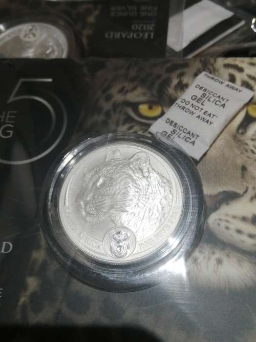 2020 BIG 5 LEOPARD BRILLIANT UNCIRCULATED 1oz Silver