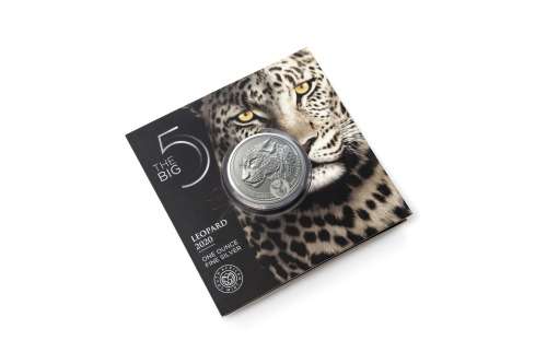 2020 BIG 5 LEOPARD BRILLIANT UNCIRCULATED 1oz Silver