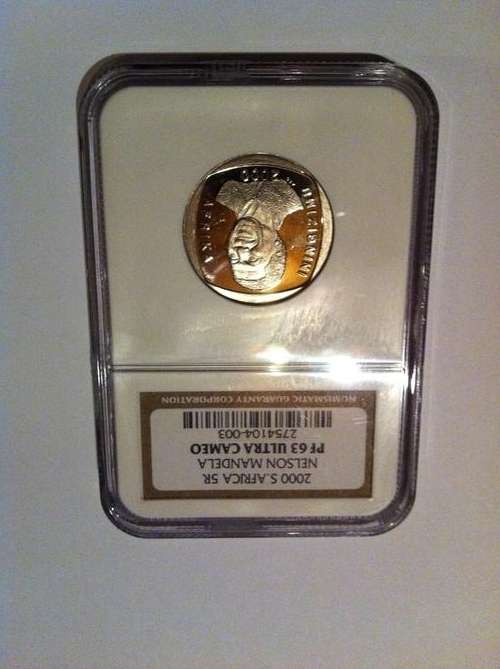 2000 Nelson Mandela R5 PF63 Ultra Cameo