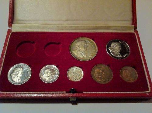 1969 SA Long Proof Coin Set "No Gold" - Donges