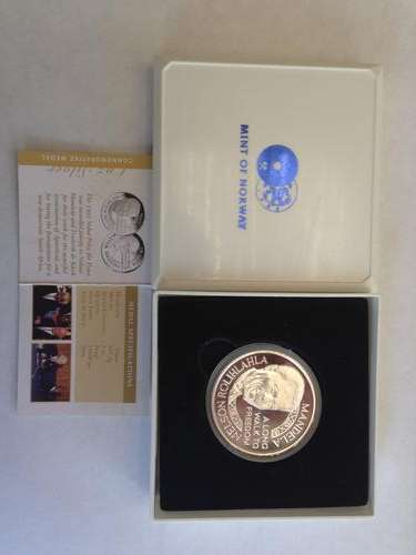 Nelson Mandela 1oz Proof Silver Commemorative Medal (Mint of Norway)