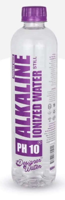 Designer Water Alkaline Ionized Water PH10 500Ml Bottles Case Of 24