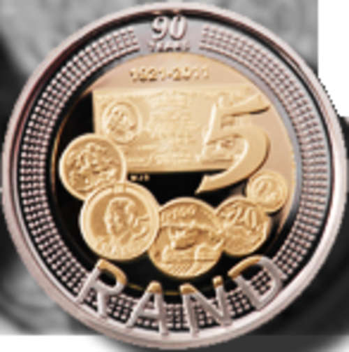 2011 SARB 90th Anniversary R5 MS67**Very High Grade**NGC
