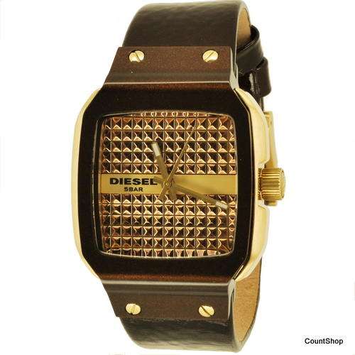 Diesel Women's Brown Leather Strap Watch DZ5131 | NEW