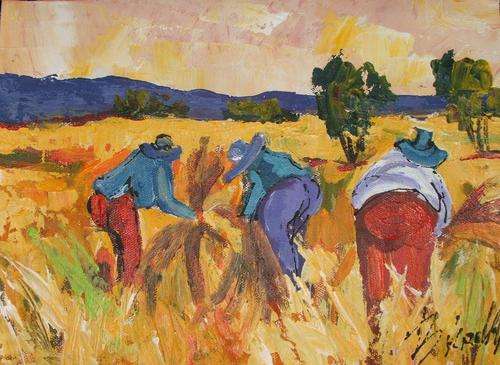 Stunning !! Original Bekezela......oil on canvas.....210 x 290mm...unframed
