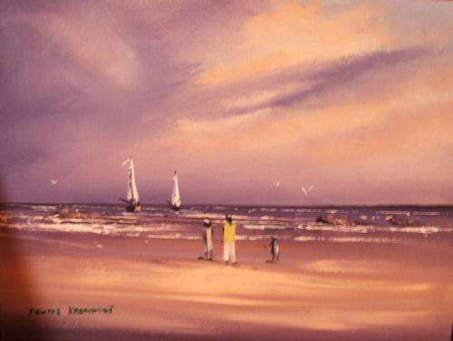 Frans Kromhout .... original, oil on canvas.....300 x 400 mm..unframed.