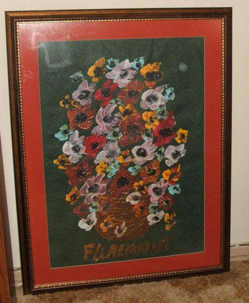 This huge original F. Claerhout in oil on Special Paper......Framed..URGENT SALE!!