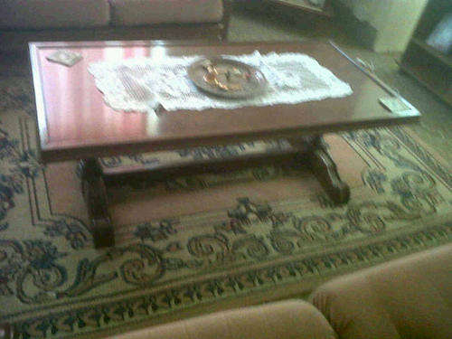 imbiua coffee table in very good condition.   1300 x 640 mm...very low start!