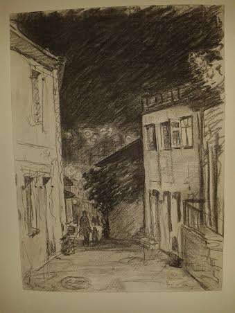 Original Gregorie Boonzaier....Charcoal...37 x 50 cm.....unframed