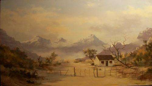 Albert Solomon - oil  painting Cape Landscape  500x885mm.....Value R41000.00