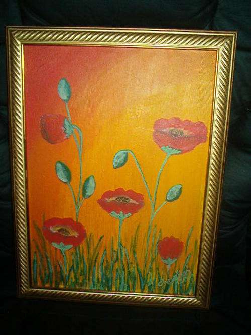 Red poppies
