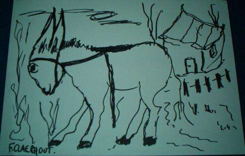 Stunning Original Claerhout  donkey