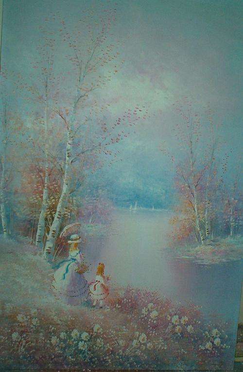 What a picture!!........ original oil on board signed by artist  60 x 80 cm