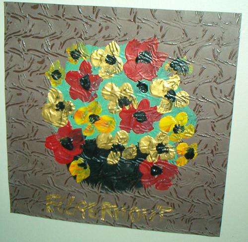 Stunning Original Claerhout flowers.........30 x 30 cm