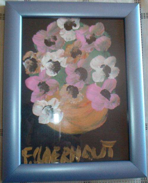 Stunning Framed Claerhout Flowers