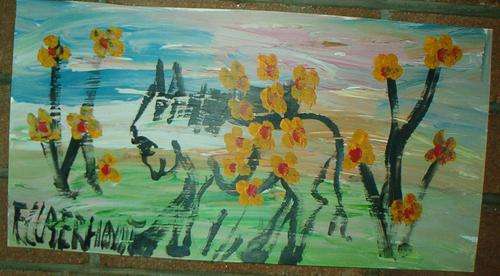 Another Stunning Original Claerhout Donkey.........51 x 26 cm
