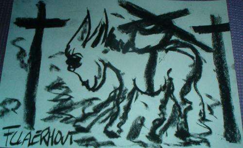 What a Donkey !!!!  A4 Original Claerhout