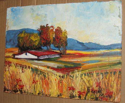 Stunning original Bekezela...oil on board...230 x 290 mm