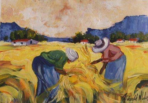 Stunning Original Bekezela...oil on canvas 200 x 290 mm